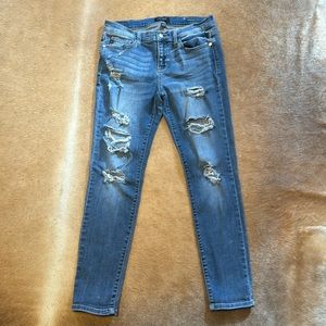 Judy Blue Skinny Distressed Jeans